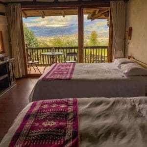 The view from our beautiful lodge in the valleys of Quito. Here we rest in between climbs on both our beginner and intermediate mountaineering trips